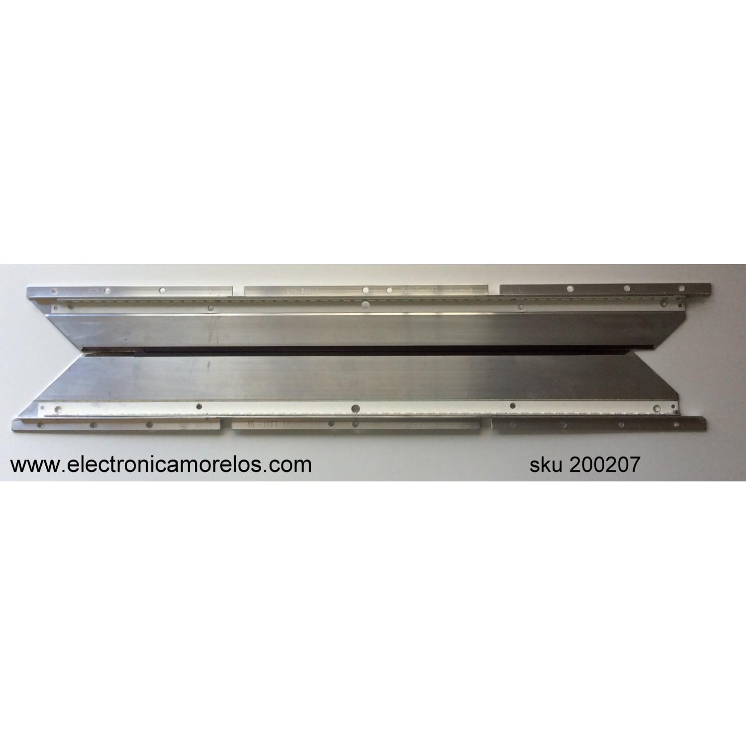 KIT DE LED PARA TV / SAMSUNG LTF460HF08 / D090219A0 / LJ64-01764A / LJ64-01765A / MODELO UN46B6000VFXZA	